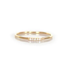 Alinea Pavé Diamond Gold Ring