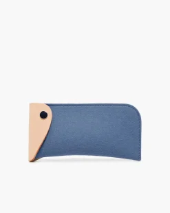 Anzen Felt & Leather Eyeglass Case, Horizon