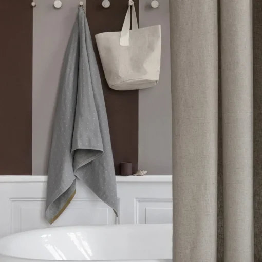 Brass and Stone Hook / Knob - White Marble