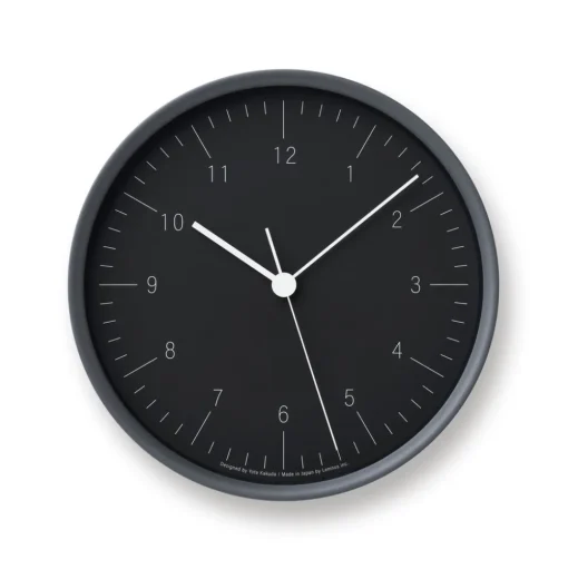 City Pop Wall Clock, Black