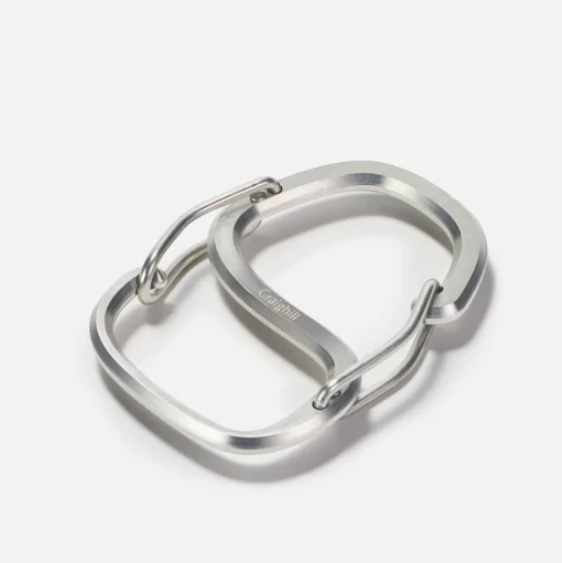 Coachwhip Carabiner Key Ring, Stainless Steel