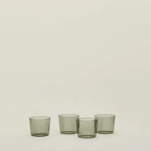 Essential Small Tumbler, Set of 4 - Smoke