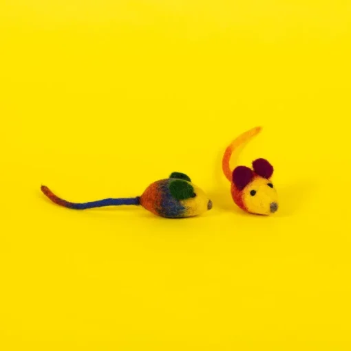Felted Wool Mouse Toys