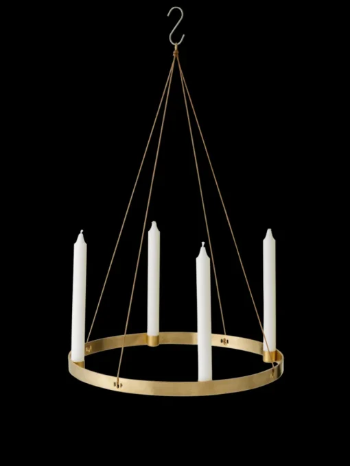 Ferm Living Brass Circle Candleholder, Large