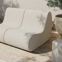 Ferm Living Rouli Boucle Lounge Chair, Off-White