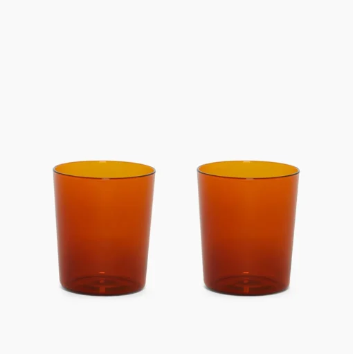 Glas Tumbler Set Large, Burnt Orange