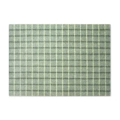 Grid Floor Mat, Matcha Lemon