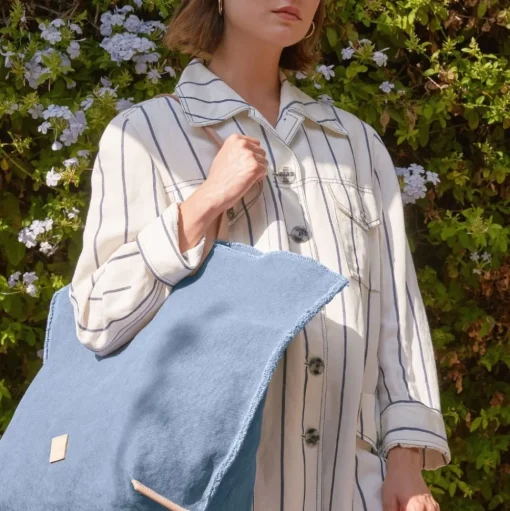 Hana Canvas Boat Bag, Horizon