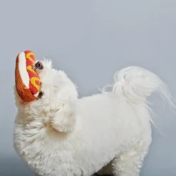 Hand Knit Hot Dog