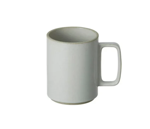 Hasami Porcelain 15 oz. Mug, Gloss Grey