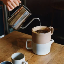 Hasami Porcelain Dripper, Natural