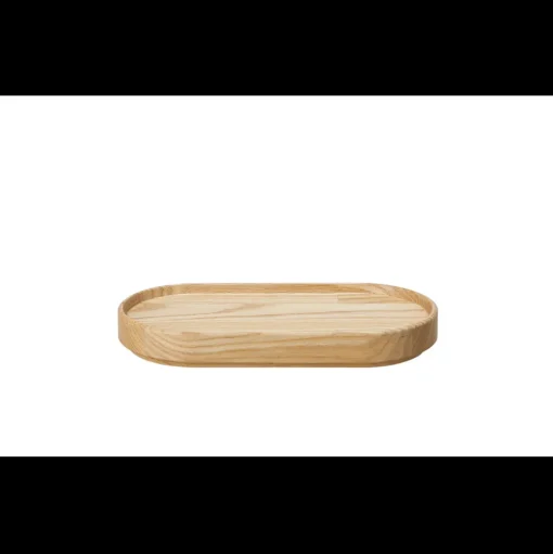 Hasami Porcelain Small Oval Wood Tray, Ash