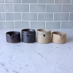 Hasami Porcelain Sugar Pot, Natural