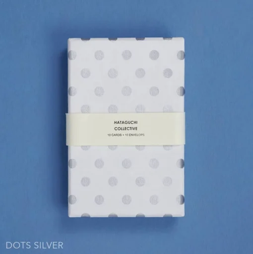 Hataguchi Collective Greeting Card Boxed Set, Silver Dot
