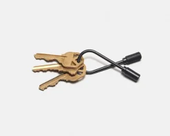 Helix Key Ring, Carbon Black