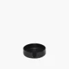 Kobon Black Leather Tray, Round
