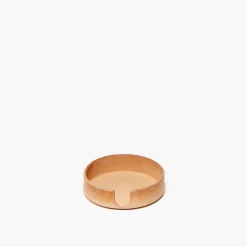 Kobon Natural Leather Tray, Round