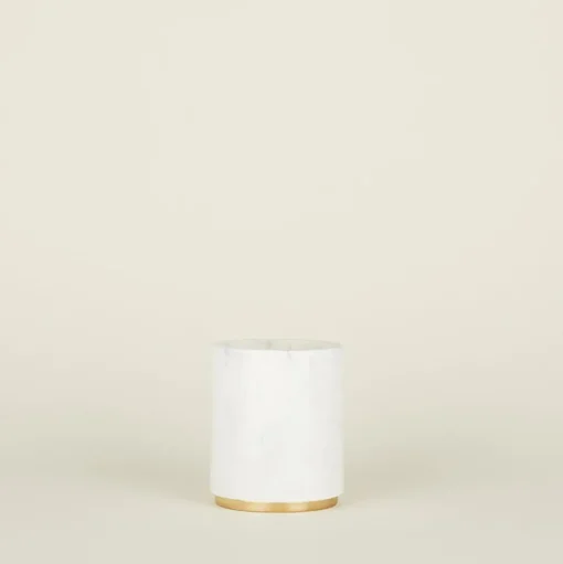 Marble and Brass Utility Canister / Wine Cooler
