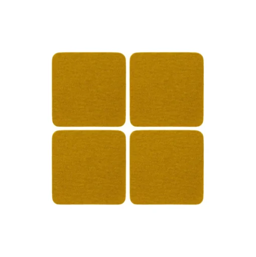 Merino Wool Felt Coaster Sets, Square - Assorted Colors