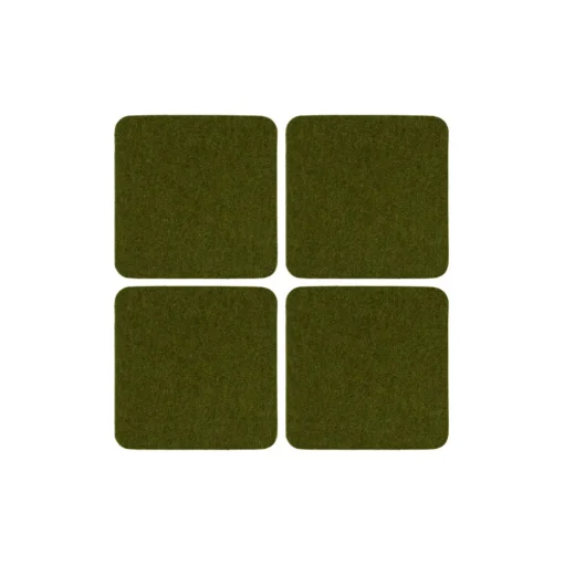 Merino Wool Felt Coaster Sets, Square - Assorted Colors