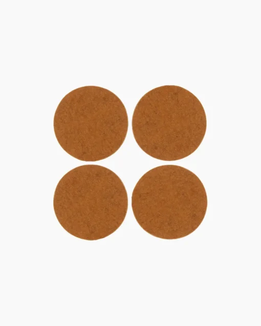 Merino Wool Felt Coaster Sets, Round - Assorted Colors