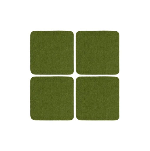 Merino Wool Felt Coaster Sets, Square - Assorted Colors