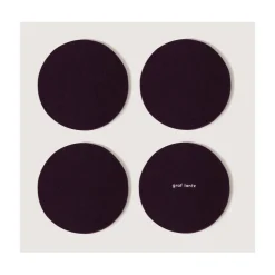 Merino Wool Felt Coaster Sets, Round - Assorted Colors