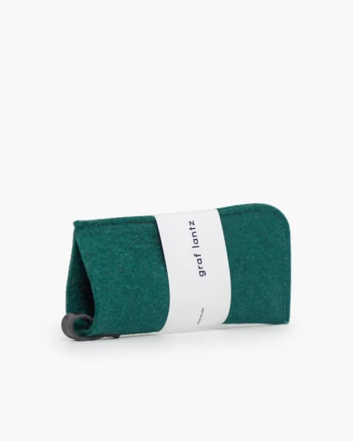 Merino Wool Felt Eyeglass Sleeve, Kombu