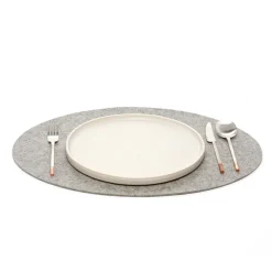 Merino Wool Felt Placemats, Oval - Assorted Colors