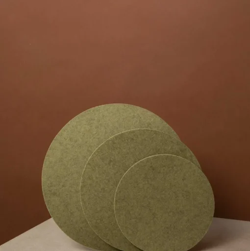 Merino Wool Felt Trivets, Round - Assorted Colors
