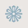 Merino Wool Snowflake Trivet, Heather Blue