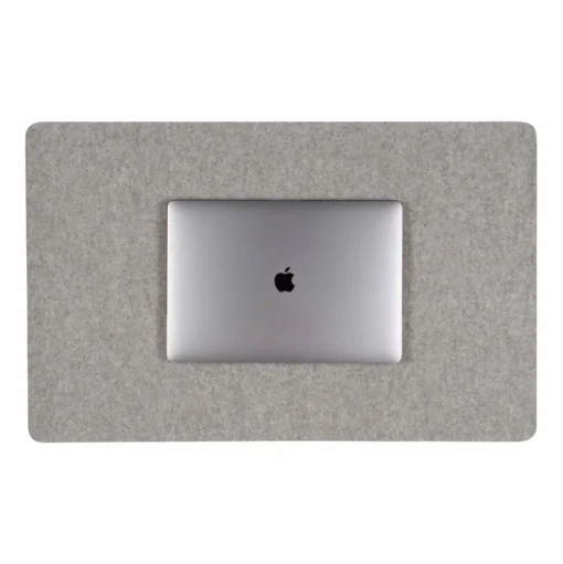Mosen Large Merino Wool Felt Desk Pad, Granite