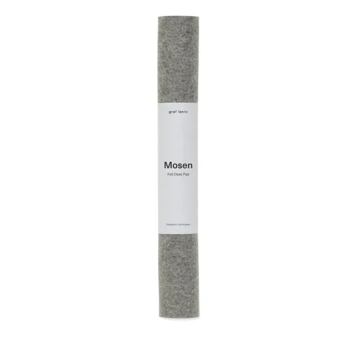 Mosen Large Merino Wool Felt Desk Pad, Granite