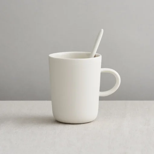 Mr & Mrs Latte Mug, Bone