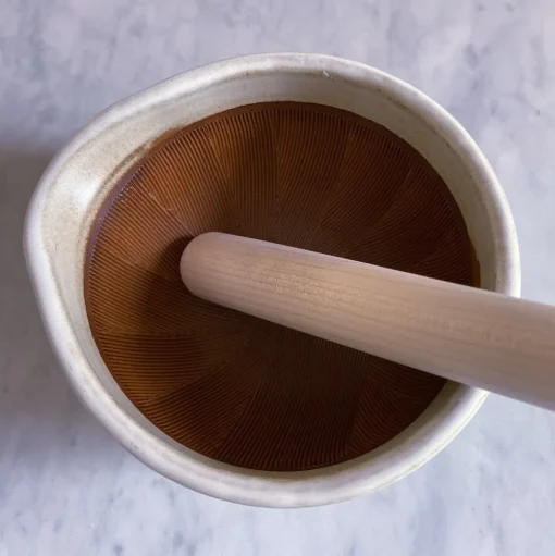 Mujun Suri Bowl -- Suribachi and Surikogi Set (Mortar and Pestle)