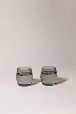 6 oz Century Tumblers, Set of 2 - Grey