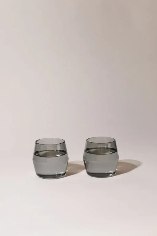 6 oz Century Tumblers, Set of 2 - Grey