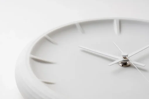 Relief Clock, White