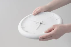 Relief Clock, White