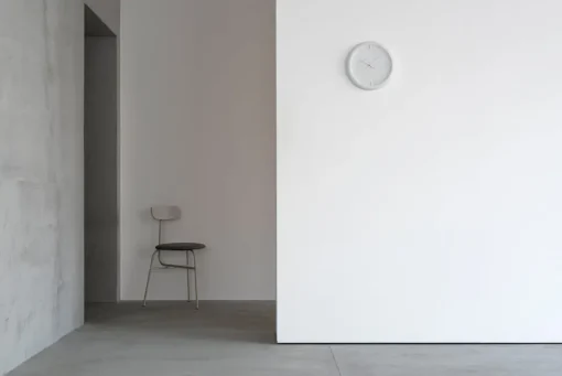 Relief Clock, White