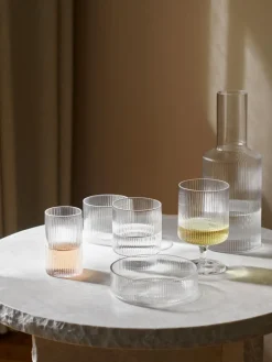 Ripple Glass Carafe, Clear