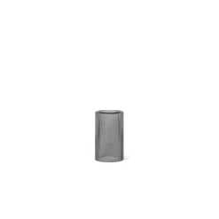 Ripple Glass Carafe, Smoked Grey