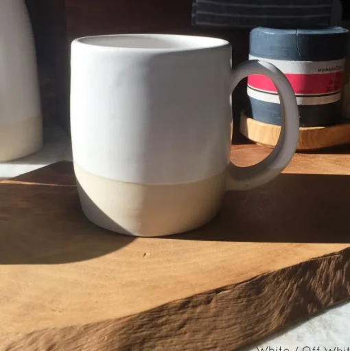 Slow Studio Ceramic Mug, White