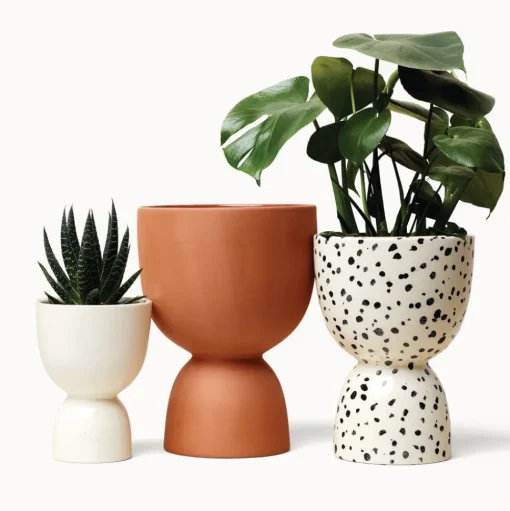 Stacked Planters, Speckled
