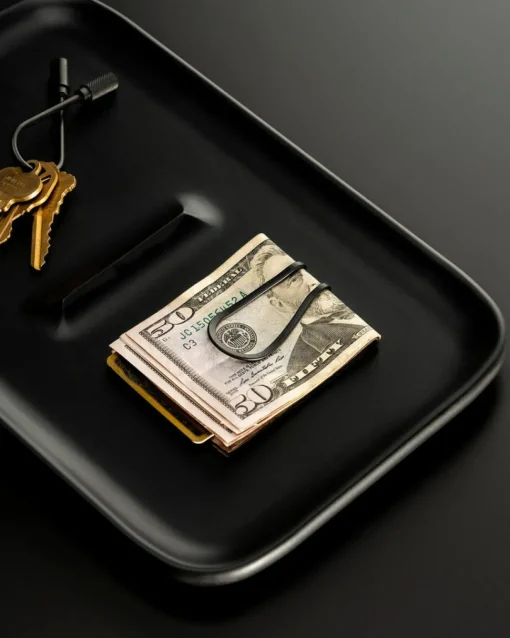 Station Money Clip, Vapor Black