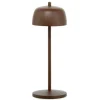 Theta Cordless Table Lamp, Rust