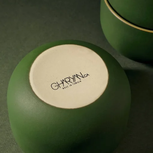 Youlha Stoneware Dinner Bowl, Green